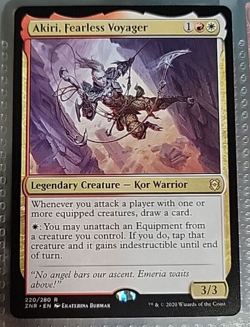 MTG Akiri, Fearless Voyager Zendikar Rising 220/280 Regular Rare - Image 1