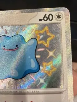 Pokemon TCG Ditto 201/091 Paldean Fates Shiny Ultra Rare Holo Lp Rising In Price - Image 4