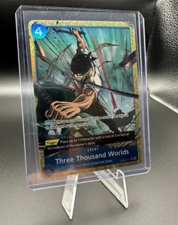 Bandai One Piece Three Thousand Worlds OP03-057 Rare Alt Art Foil ZORO - Image 1