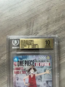 2026 One Piece Luffy College Basketball Promo - BGS 10 - Image 3