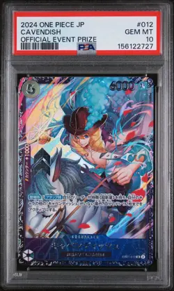 2024 PSA 10 ONE PIECE JAPANESE PROMOS | OFFICIAL EVENT PRIZE CAVENDISH 012 - Image 1