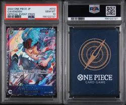 2024 PSA 10 ONE PIECE JAPANESE PROMOS | OFFICIAL EVENT PRIZE CAVENDISH 012 - Image 3