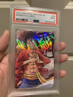 PSA 9 2012 ONE PIECE JAPANESE AR CARDDASS FORMATION 02 02 MONKEY D. LUFFY - Image 1