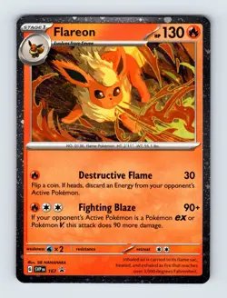 Flareon (Cosmos Holo) - Scarlet & Violet Promo Cards SVP167 Promo NM Pokemon - Image 1