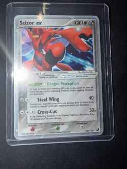 Scizor ex 108/115 Unseen Forces Holo 2005 Pokemon Card Near LP - Image 1