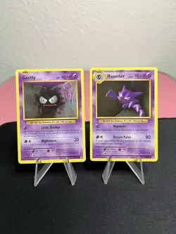 Gastly 47/108 & Haunter 48/108 Pokemon XY Evolutions - 2016 Trading Cards - MINT - Image 1