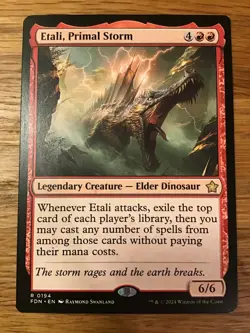 Etali, Primal Storm NM RARE [FDN] Foundations MTG Red #194 Near Mint Regular - Image 2