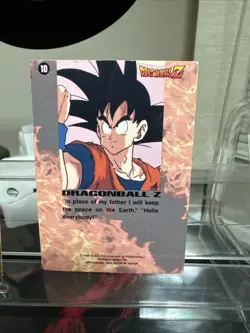 1996 Dragon Ball Z ArtBox Amada Goku Holo Prism Card Vintage DBZ - Image 2