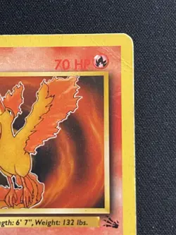 Pokemon TCG Moltres 27/62 Fossil Non-Holo Rare WOTC Vintage Card - Image 3