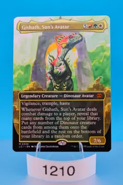 MTG Gishath, Sun's Avatar (Borderless) The Lost Caverns of Ixalan Regular #330 - Image 1
