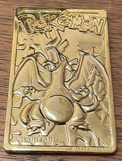 Charizard Pokemon 23K Gold Plated Trading Card Burger King 1999 - Image 3