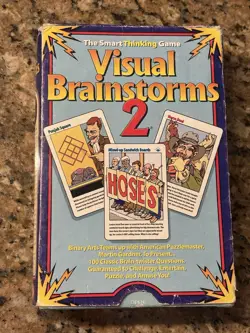Visual Brainstorms 2 The Smart Thinking Game Binary Arts 100 Cards Pre-Owned - Image 1