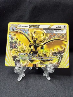 Pokemon TCG Noctowl Break XY136 Promo Ultra Holo Rare Card NM - Image 1