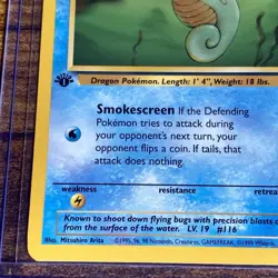Horsea 49/62 1st Edition Fossil Common Pokemon TCG Card Nintendo Vintage LP 1999 - Image 5