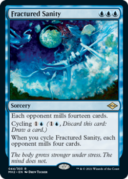 Light Play, English MTG Regular Fractured Sanity Modern Horizons 2 Magic the Gat - Image 1