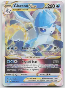 Glaceon VSTAR Promo Holo SWSH: Sword & Shield Promo Cards SWSH197 NM - Image 1