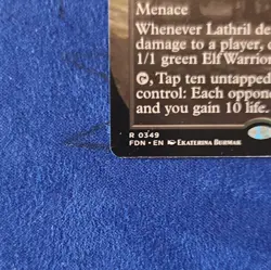 MTG Lathril Blade of the Elves Borderless 0349 Foundations NM Regular Full Art - Image 5
