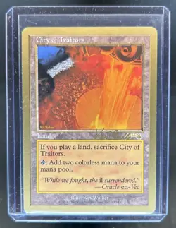 1998 Magic MTG Exodus City of Traitors #143 Damaged - Image 1