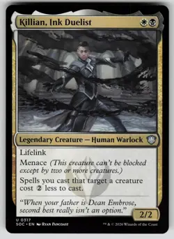 Killian, Ink Duelist Uncommon Commander: Secrets of Strixhaven 317 MTG NM 2026 - Image 1