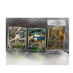 Pokemon TCG Holo Promo Meowth 106/094, Snorlax SVP 051, Mimikyu SVP 075 (Sealed) - Image 1