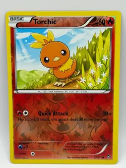 Torchic 12/111 NM/M C Furious Fists Pokemon Reverse Holo - Image 1