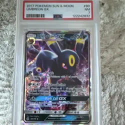 Pokemon SM Base Set Umbreon GX 80/149 Ultra Rare Holo 200 HP Stage 1 - Image 1