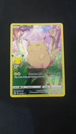 Pikachu Celebrations 005/025 Full Art Rare Mint Condition Pokemon TCG - Image 1