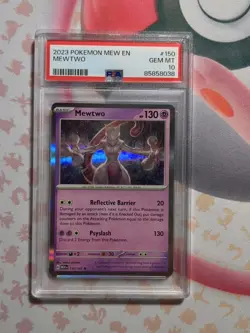 PSA 10 Mewtwo Holo 150 - Pokemon Scarlet & Violet: 151 ENGLISH - Image 1