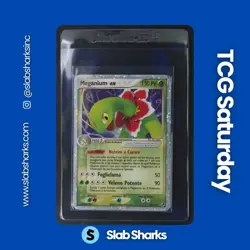 2005 POKEMON EX UNSEEN FORCES #106/115 MEGANIUM EX HOLO ITALIAN - Image 1