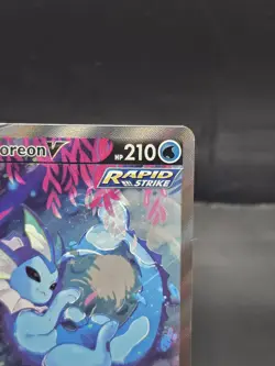 Pokemon TCG Vaporeon V Full Art Holo Promo SWSH181 210 HP Sword & Shield English - Image 2