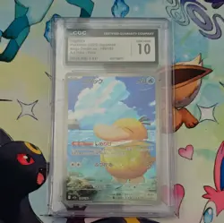 CGC 10 Psyduck AR 199/193 Japanese Pokemon Mega Dream ex Art Rare Gem Mint - Image 1
