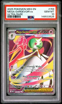 Mega Gardevoir ex 159/132 Me01: Mega Evolution Pokemon TCG PSA 10 - Image 1