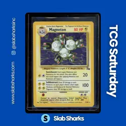 1999 POKEMON FOSSIL #11/62 MAGNETON - Image 1