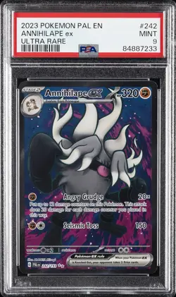 2023 POKEMON PAL EN-PALDEA EVOLVED ULTRA RARE #242 ANNIHILAPE EX PSA 9 - Image 1