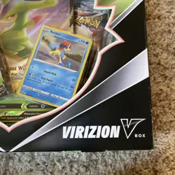 POKEMON TCG Virizion V Sealed Box with 4 Booster Packs Inside - Image 2