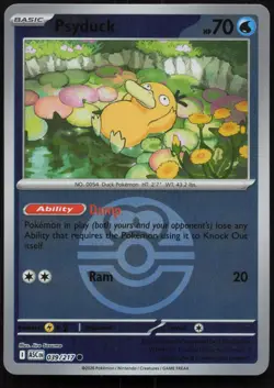 Psyduck (Love Ball) 039/217 Holo Common Ascended Heroes Pokemon Reverse Holo NM - Image 1