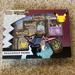 Pokemon TCG Celebrations 25 Collection: Dragapult Prime Box Factory Sealed 820650809385 - Image 1