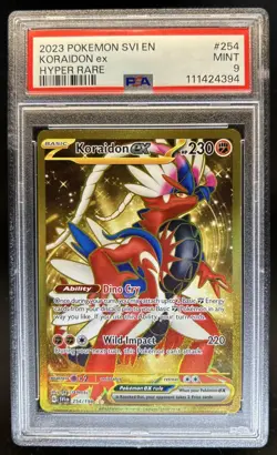 2023 Pokemon SV Koraidon ex Hyper Rare #254/198 PSA 9 - Image 1