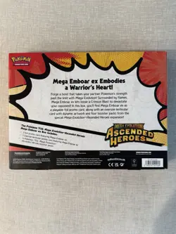 Pokemon TCG Mega Evolution: Ascended Heroes Mega Emboar ex Box EN - Image 2