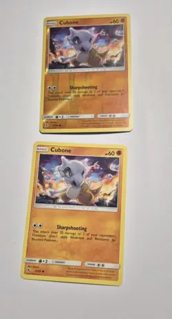 Cubone Common Reverse Holo Hidden Fates 37/68 LP Pokemon TCG Near Mint NM - Image 1