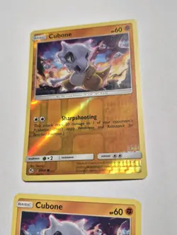 Cubone Common Reverse Holo Hidden Fates 37/68 LP Pokemon TCG Near Mint NM - Image 2
