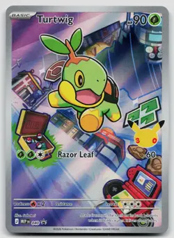 TURTWIG 040 HOLO PROMO ME: MEGA EVOLUTION PROMO POKEMON NM - Image 1