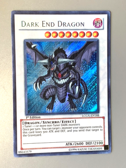yugioh Dark End Dragon LCGX-EN188 Secret rare 1st Edition near mint - Image 2