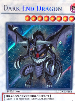 yugioh Dark End Dragon LCGX-EN188 Secret rare 1st Edition near mint - Image 4