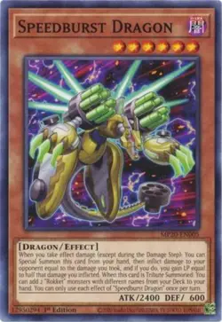 Speedburst Dragon - MP20-EN005 - Common - 1st Edition - Lightly Played - Image 1