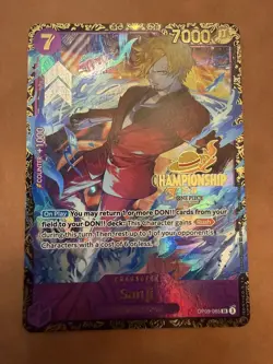 One Piece English OP09-065 Sanji Championship 25-26 Top 8 Prize Super Rare - Image 4