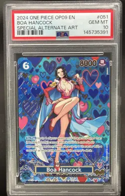 2024 One Piece Boa Hancock Special Alt Art #OP07-051 PSA 10 - Image 1