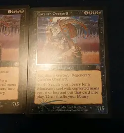 CATERAN OVERLORD foil rare + Basic 1999 Mercadian Masques MTG Unplayed Near mint - Image 2