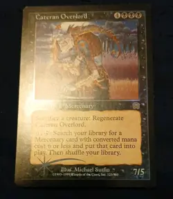 CATERAN OVERLORD foil rare + Basic 1999 Mercadian Masques MTG Unplayed Near mint - Image 4