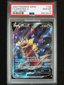 PSA 10 Pokemon 2022 Giratina V 185 Full Art Lost Origin Sword & Shield - Image 1